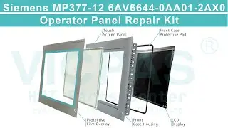 6AV6644-0AA01-2AX0 Siemens MP377-12 touchscreen lcd with outer housing cover repair parts