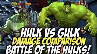Hulk Vs Gladiator hulk Damage Comparison | Marvel Contest Of Champions