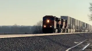 70 mph BNSF Z train w/ Tier 4 Gevo leader ( Z-ALTWSP )!! BNSF Transcon: Emporia sub..2/23/25