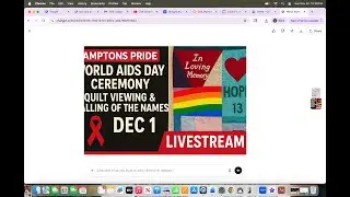 Hamptons Pride World AIDS Day Ceremony: Quilt Viewing & Calling of the Names &ndash; Dec 1