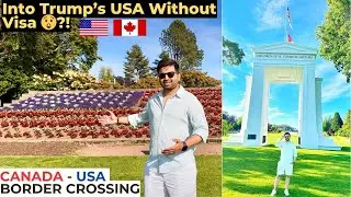 Cross USA-Canada Border Without Visa? Peace Arch Park Secrets! 😲🌍