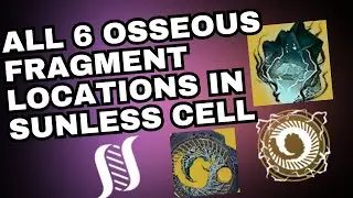 All 6 Taken Osseous Fragment Locations IN Sunless Cell #destiny2 #gaming