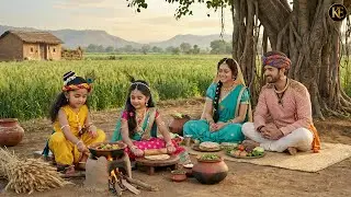 बाल कान्हा मिट्टी के चूल्हे पर मैया और नंद बाबा के लिए बने रहें खाना || YMKN || Shree Krishan leela