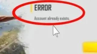 Free Fire Error Account already exists Problem