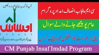 How to check insaaf imdad Application Status | CM Punjab insaaf imdad Program