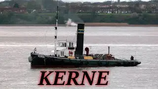Steam Tug Kerne On The Mersey