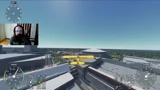 Landing on the Georgia Dome in Atlanta with Microsoft Flight Simulator