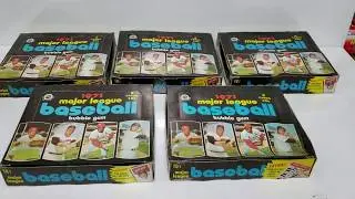1971 OPC O-PEE-CHEE BASEBALL WAX PACK DISPLAY BOXES empty