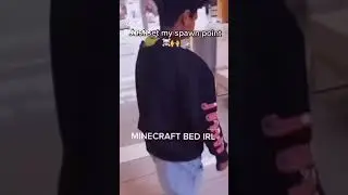 Minecraft bed spawn point!!!