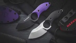 HARNDS Knife: D2/G10, N690/Carbon Fiber