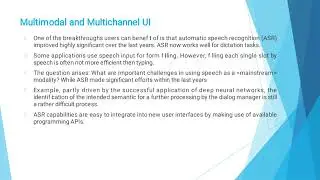 Unit 2/ Multimodal and multi-channel UI