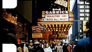 1957 Downtown CHICAGO & Surrounding Areas-Theatres-Zoo-Science Center-Street Life-Birthday Party-8mm