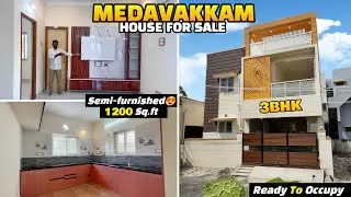🤩Specious 3BHK 🏡👌Individual House For Sale🧡 Chennai Medavakkam