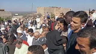 مراسيم دفن الفقيد مولاي البشير بصير ابن عم شيخ الزاوية البصيرية ببني عياط