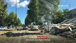 Alluvione Marche, il fango ricopre le strade a Passo Ripe, cataste oggetti e detriti