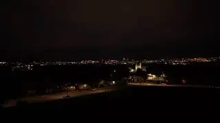 Syracuse, NY at night. (Woodland Reservoir)