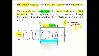 Skin Depth| Penetration Depth in Electromagnetics Wave Theory| Skin Effect| Exam Notes [Hindi]