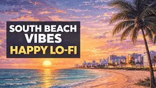 South Beach Vibes | Happy Lo-Fi Beats for Energy, Focus, and Positive Mood