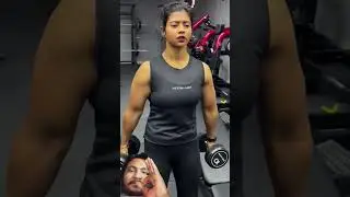 girls' High bicep good workout #shortvideo