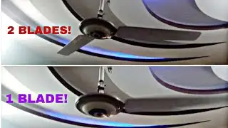 Ceiling Fan Balance Test: 1 vs 2 Blades (Educational Experiment &ndash; Do Not Attempt)