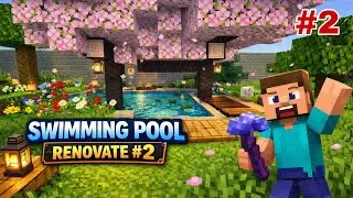 Minecraft Swimming Pool Renovation 🏊&zwj;♂️ | Epic Pool Upgrade #2