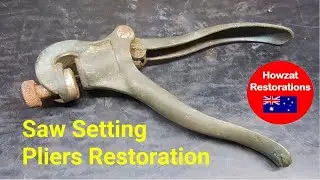 Restoration of Saw Setting Pliers - Eclipse 77