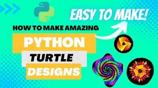 Python Turtle Graphics Lesson for beginners | Easy Programming