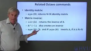 Octave Programming Lesson 12.3 - Matrix Inversion