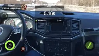 VW Amarok 3.0TDI 320hp Revo Stage1 0-100 by Dragy