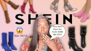 SHEIN SHOE HAUL| Plus Size Shoe Haul| Shoes for BIG WIDE FLAT FEET