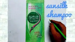 sunsilk shampoo bottle.....drawing