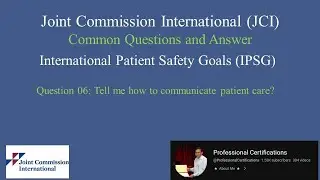 JCI QA 06-International Patient Safety Goals (IPSG)