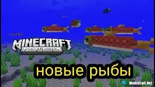 НОВЫЕ РЫБЫ В Minecraft PE 1.3 ОБНОВЛЕНИЕ
