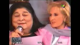 Alejandro Lerner en programa Almorzando con Mirtha Legrand junto a Mercedes Sosa. VHS de Laura Poggi