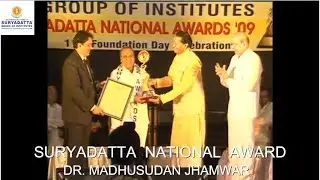Suryadatta National Award | Awardee - Shri Dr Madhusudan ji Jhamwar