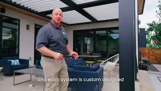 Contemporary Louvered Patio Cover | Modern Adjustable Shade Solution