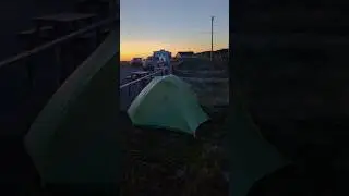 Windy morning in tent #canada #newfoundland #travel #northernforester #camping #tent #coast