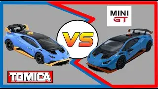 Tomica VS MiniGT Lamborghini Huracan STO Diecast Duel!