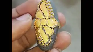 Ladies finger ring designs || gold ring design for womans || light weight gold hallmark ring design