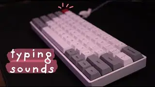 ASMR Mechanical Keyboard Typing Sounds // SK61 Gateron Red Switches