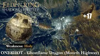 ELDEN RING - ONESHOT All Bosses (42/207): Ghostflame Dragon (Moorth Highway)