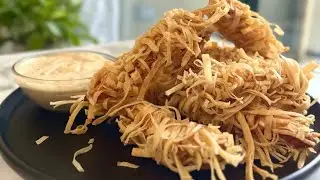 Crispy Chicken Thread Recipe | How To Make Thread Chicken | Best Chicken Starter Recipe|