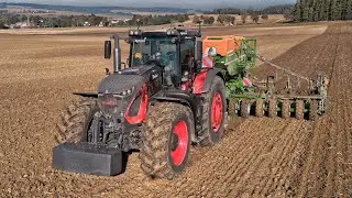 Jedin&yacute; v Evropě! Fendt 942 Dieselross & Amazone Cirrus 8004-2C v akci