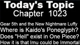 One Piece Chapter 1023 Manga Discussion