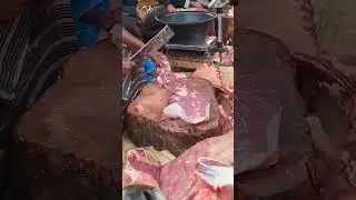 The wonderful Big cow Meat bone cutting skills #meat #beefburyani #meatfood 