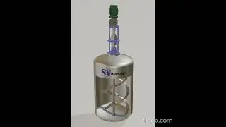 🌟 Vertical Ribbon Blender 3D Model | High-Efficiency Mixing Solution | SV Industries 🌟