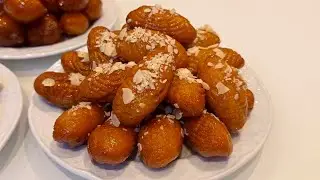 Traditionelle Arabische Ramadan-S&uuml;&szlig;igkeit in 30 Minuten! Au&szlig;en knusprig, innen saftig!