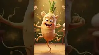 Gingerdance#Immunitybooster#funnyveggies#cutecartoon#viralshortvideo