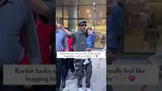 pretty little baby raha spotted with Papa ranbir #aliabhatt #bollywood #new #spotted #rahakapoor
