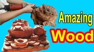 Amazing worker Create Toad From Wood - How to make Animals Handmade